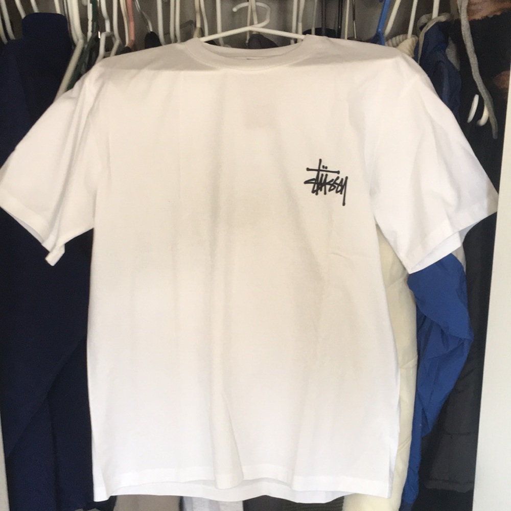 BRAND NEW Stussy White Short Sleeve Tee Classic Logo